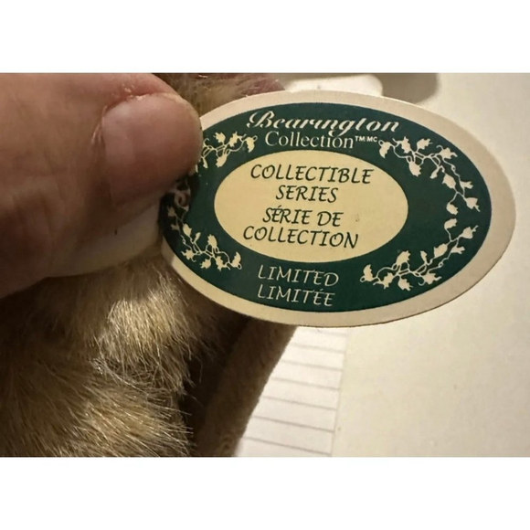 Limited Edition- Bearington Bear Knitter & Pearl Brown Beige Off White with tags - Picture 7 of 9